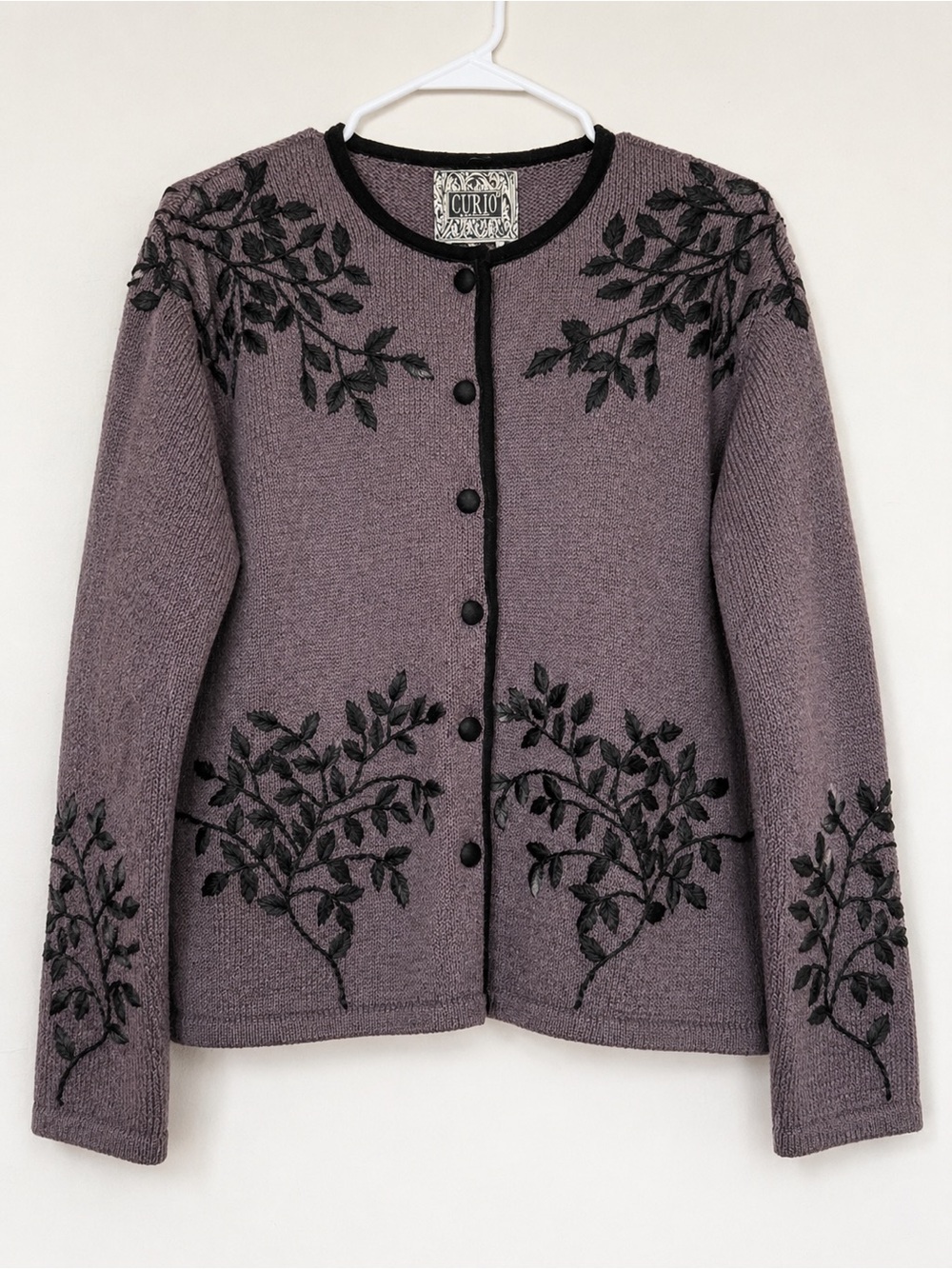 Vintage Curio Button Front Cardigan Sweater Women’s Large
